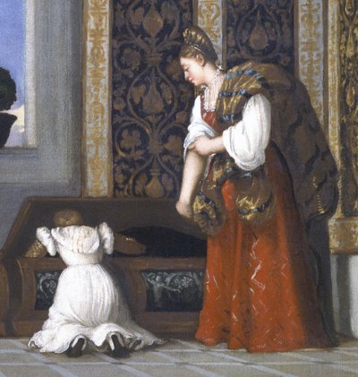 Venus of Urbino (detail) by Tiziano Vecelli